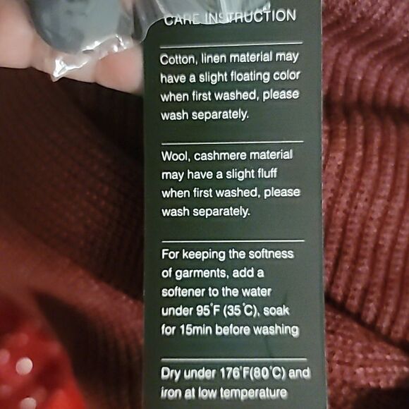 NWT Maroon Sweater Size 4XL - Picture 6 of 8